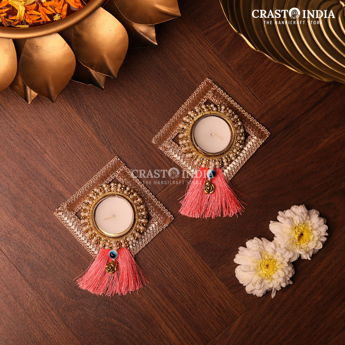 CRASTO INDIA HANDCRAFTED FESTIVE DIYA #77 (PAIR)