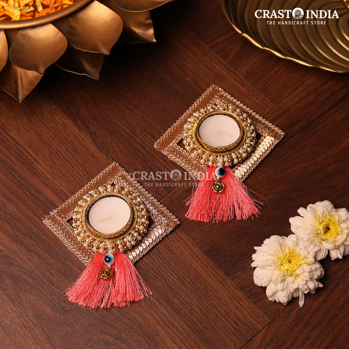 CRASTO INDIA HANDCRAFTED FESTIVE DIYA #77 (PAIR)