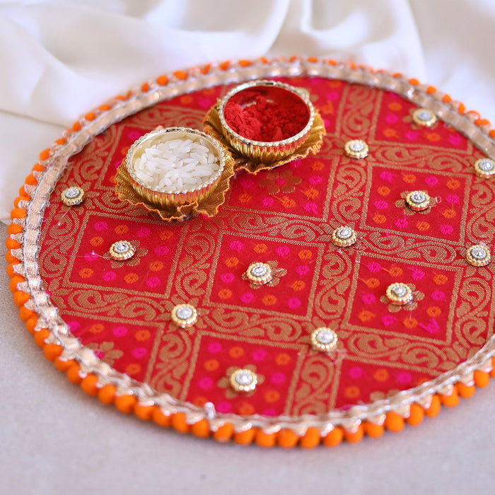 CRASTO INDIA HANDCRAFTED FESTIVE POOJA THALI #23