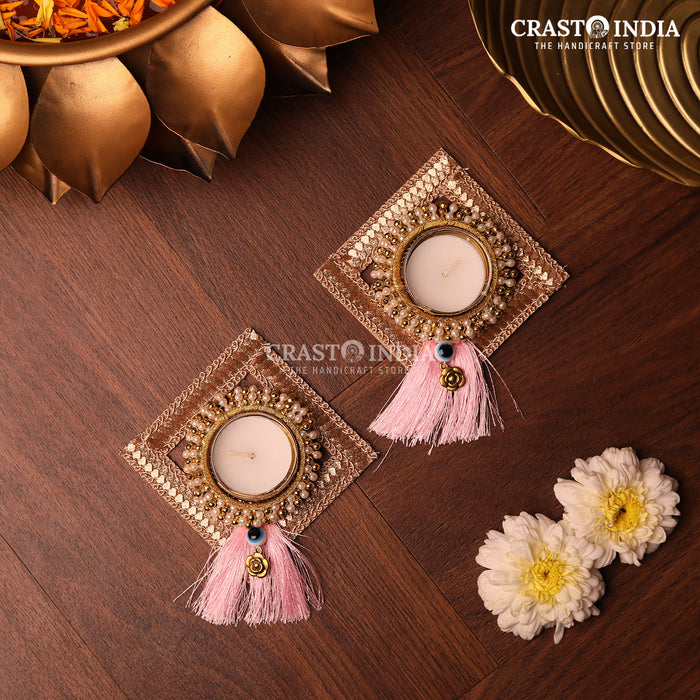 CRASTO INDIA HANDCRAFTED FESTIVE DIYA #77 (PAIR)