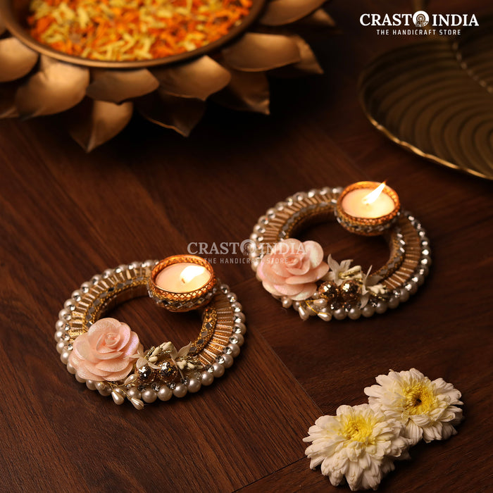 CRASTO INDIA HANDCRAFTED FESTIVE DIYA #78 (PAIR)