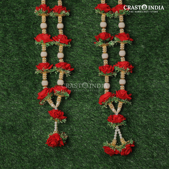 CRASTO INDIA HANDCRAFTED ROSE MALA FOR WEDDING (1 PC)