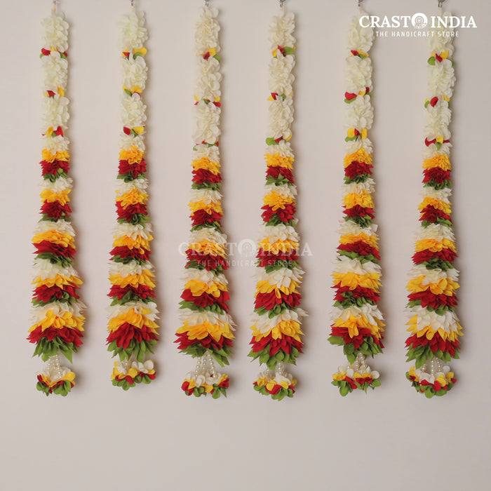 1 PAIR - CRASTO INDIA HANDCRAFTED FESTIVE SIDE-HANGINGS #64