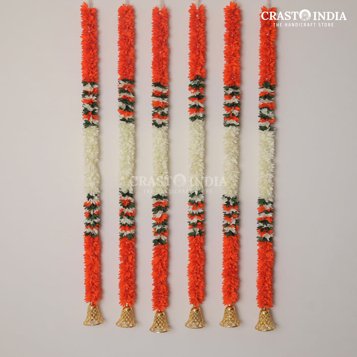 1 PAIR - CRASTO INDIA HANDCRAFTED FESTIVE SIDE-HANGINGS #75