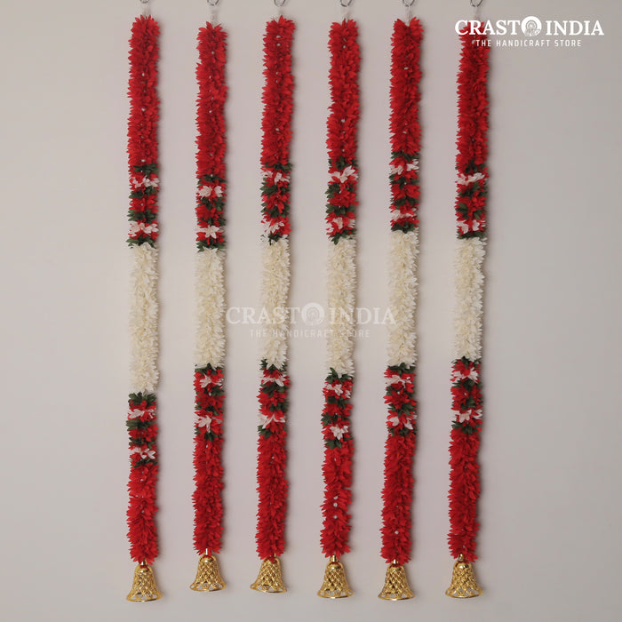 1 PAIR - CRASTO INDIA HANDCRAFTED FESTIVE SIDE-HANGINGS #75