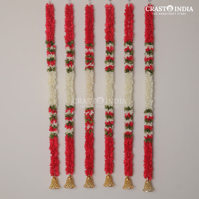 1 PAIR - CRASTO INDIA HANDCRAFTED FESTIVE SIDE-HANGINGS #75