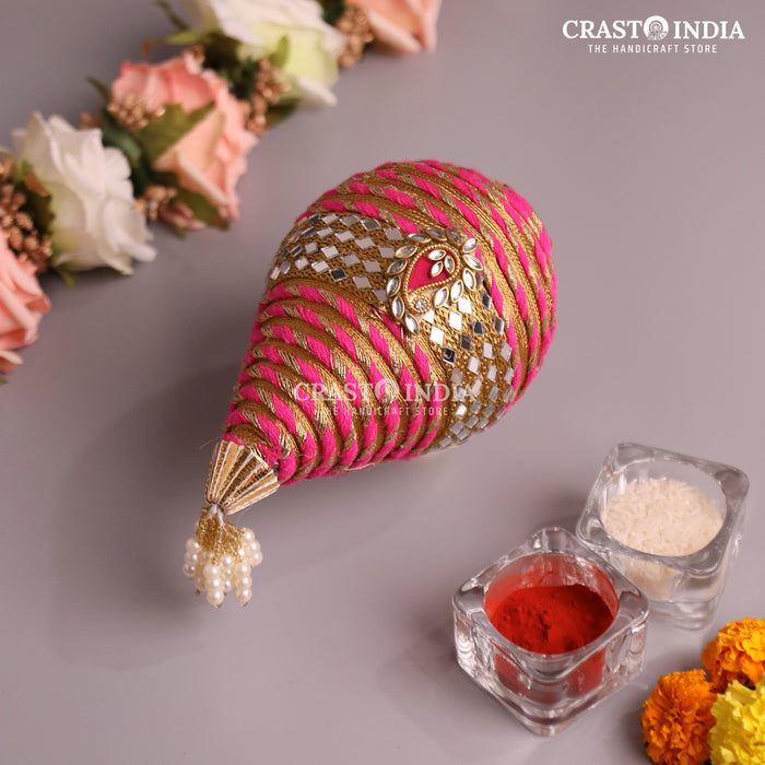 CRASTO INDIA HANDCRAFTED FESTIVE NARIYAL #5