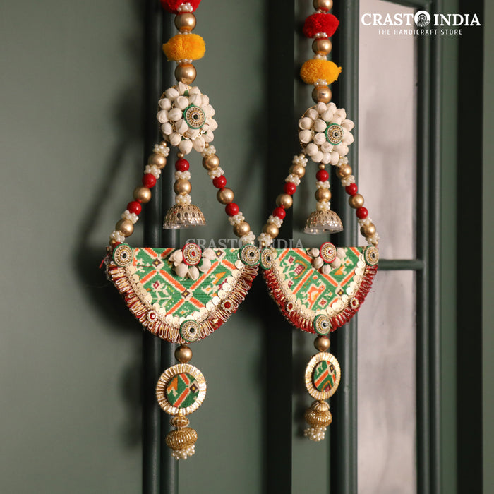 CRASTO INDIA HANDCRAFTED FESTIVE SIDE-HANGINGS #15 (PAIR)