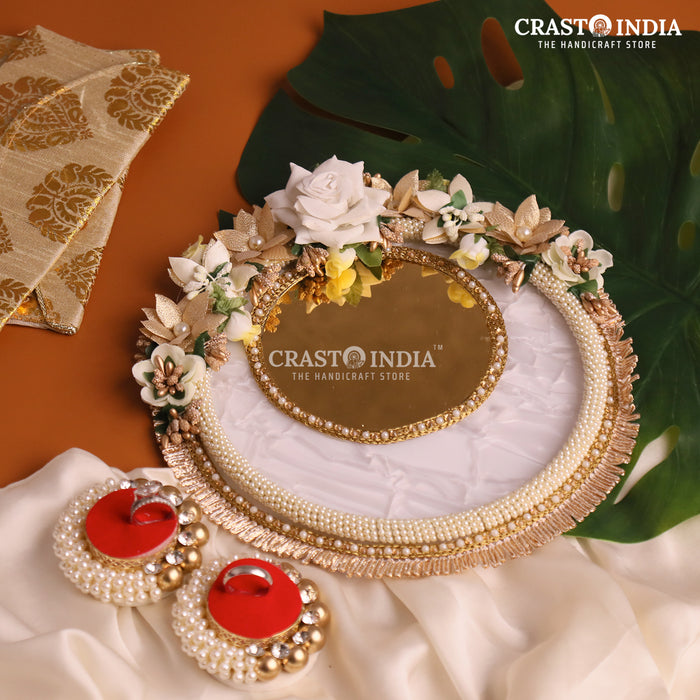 CRASTO INDIA HANDCRAFTED FESTIVE ENGAGEMENT RING PLATTER #6