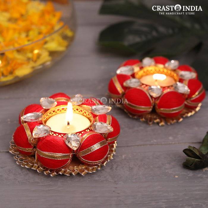 CRASTO INDIA HANDCRAFTED FESTIVE DIYA #21 (PAIR)