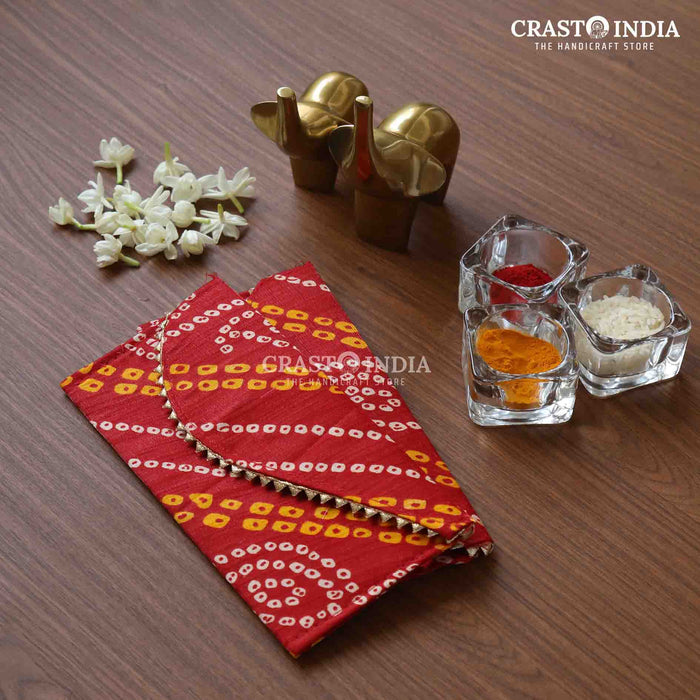 CRASTO INDIA HANDCRAFTED BANDHANI ENVELOPES (PACK OF 5)