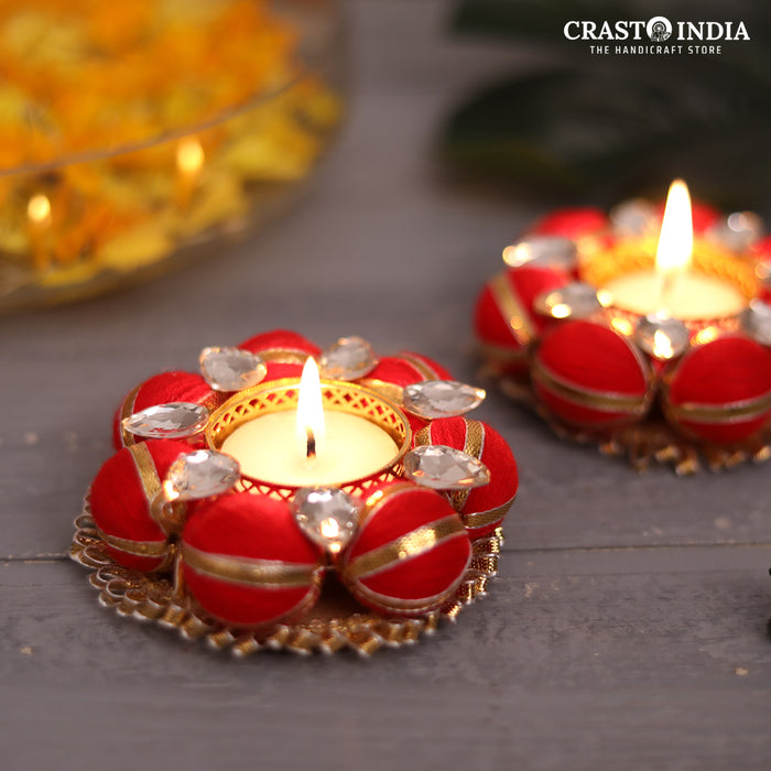 CRASTO INDIA HANDCRAFTED FESTIVE DIYA #21 (PAIR)