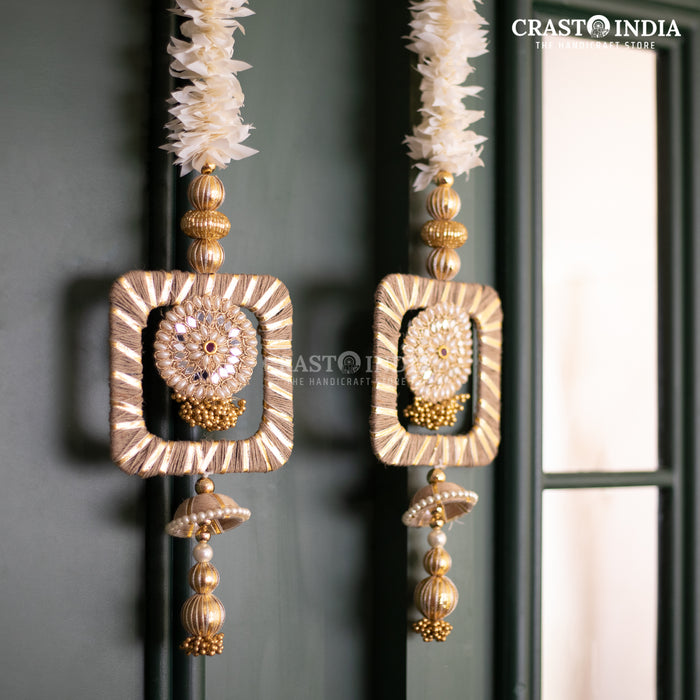 CRASTO INDIA HANDCRAFTED FESTIVE SIDE-HANGINGS #12 (PAIR)