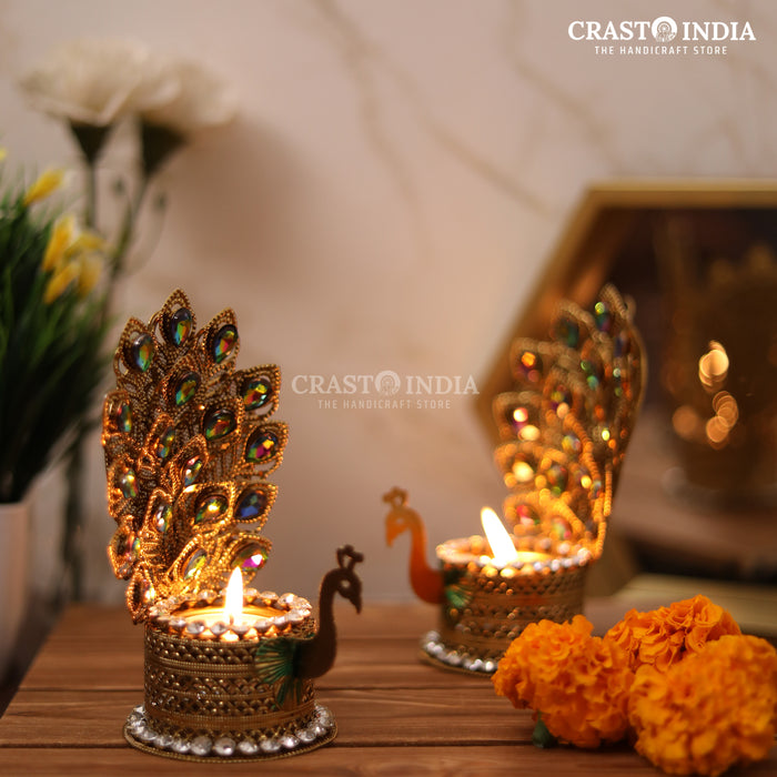 CRASTO INDIA HANDCRAFTED FESTIVE DIYA #35 (PAIR)