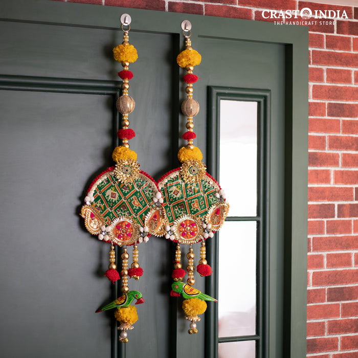 CRASTO INDIA HANDCRAFTED FESTIVE SIDE-HANGINGS #1 (PAIR)