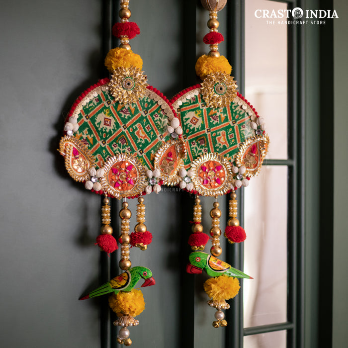 CRASTO INDIA HANDCRAFTED FESTIVE SIDE-HANGINGS #1 (PAIR)