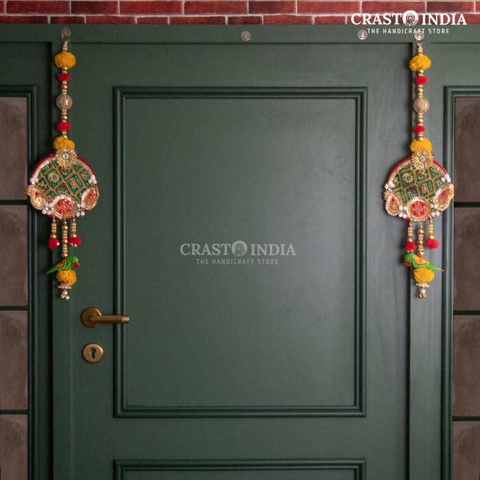 CRASTO INDIA HANDCRAFTED FESTIVE SIDE-HANGINGS #1 (PAIR)