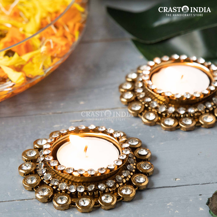 CRASTO INDIA HANDCRAFTED FESTIVE DIYA #18 (PAIR)