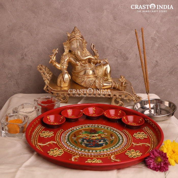 CRASTO INDIA HANDCRAFTED FESTIVE POOJA THALI #11