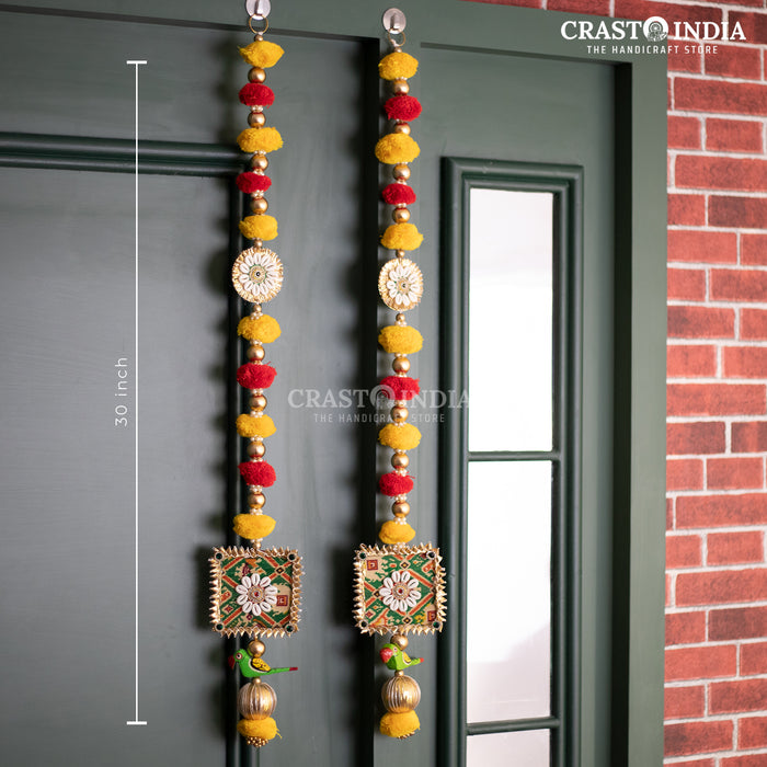 CRASTO INDIA HANDCRAFTED FESTIVE SIDE-HANGINGS #9 (PAIR)