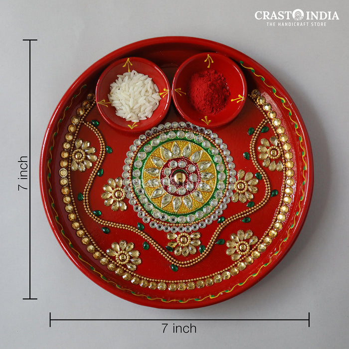 CRASTO INDIA HANDCRAFTED FESTIVE POOJA THALI #1