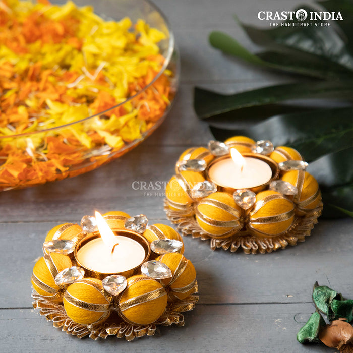 CRASTO INDIA HANDCRAFTED FESTIVE DIYA #21 (PAIR)