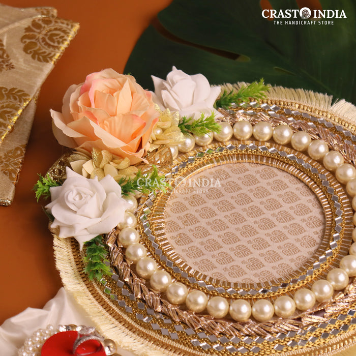 CRASTO INDIA HANDCRAFTED FESTIVE ENGAGEMENT RING PLATTER #1