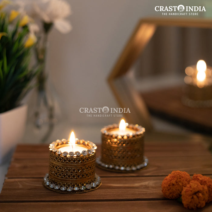 CRASTO INDIA HANDCRAFTED FESTIVE DIYA #5 (PAIR)