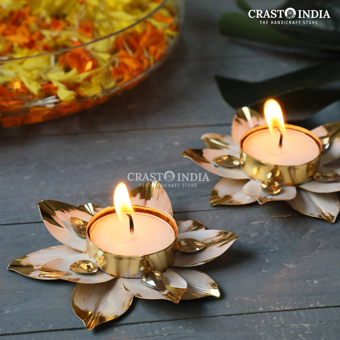 CRASTO INDIA HANDCRAFTED FESTIVE DIYA #8 (PAIR)