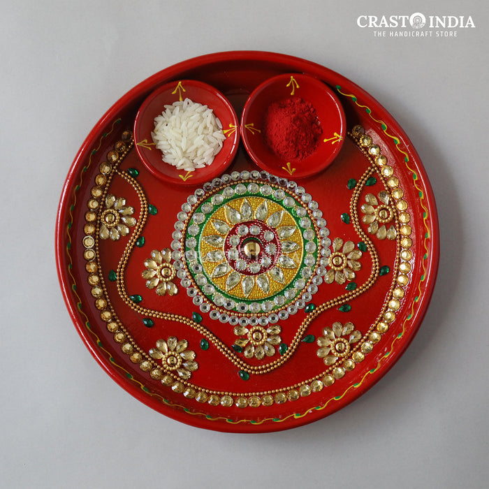 CRASTO INDIA HANDCRAFTED FESTIVE POOJA THALI #1