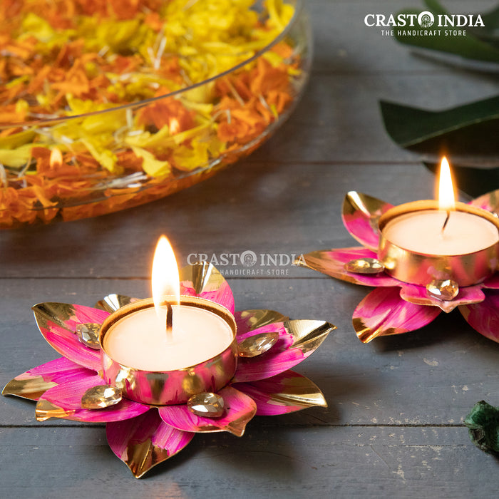 CRASTO INDIA HANDCRAFTED FESTIVE DIYA #8 (PAIR)