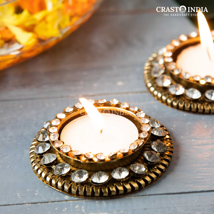 CRASTO INDIA HANDCRAFTED FESTIVE DIYA #19 (PAIR)