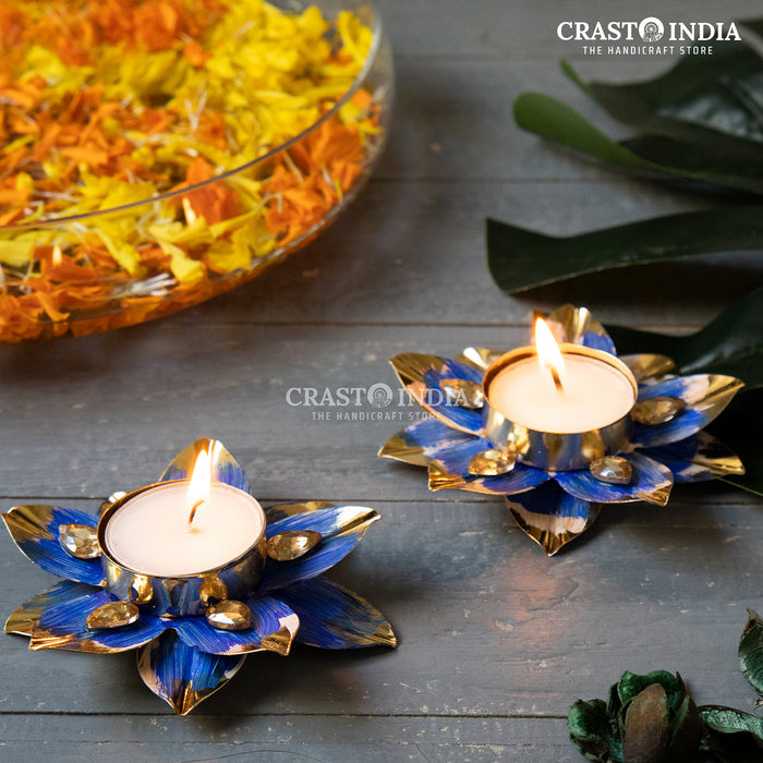 CRASTO INDIA HANDCRAFTED FESTIVE DIYA #8 (PAIR)