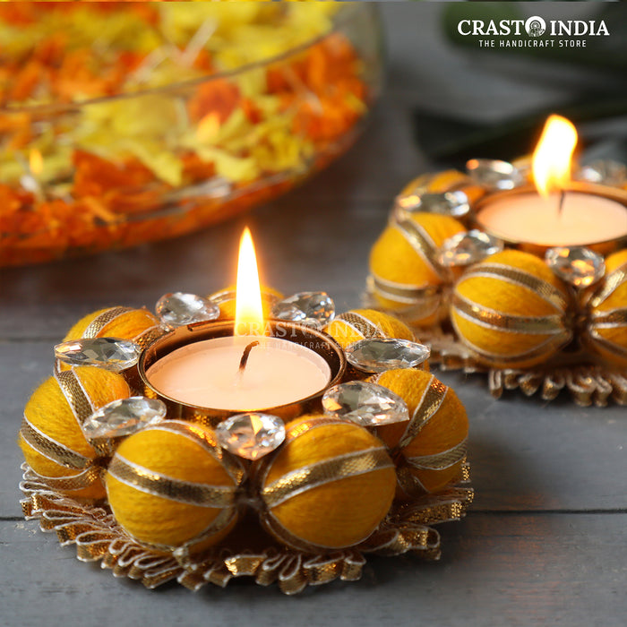 CRASTO INDIA HANDCRAFTED FESTIVE DIYA #21 (PAIR)