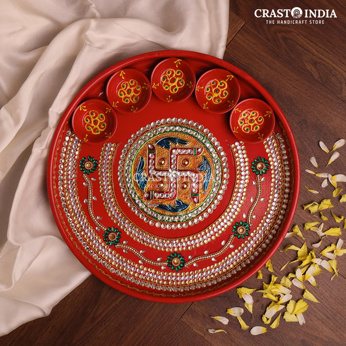 CRASTO INDIA HANDCRAFTED FESTIVE POOJA THALI #10