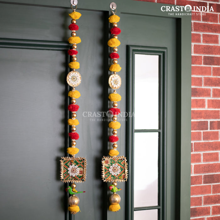 CRASTO INDIA HANDCRAFTED FESTIVE SIDE-HANGINGS #9 (PAIR)