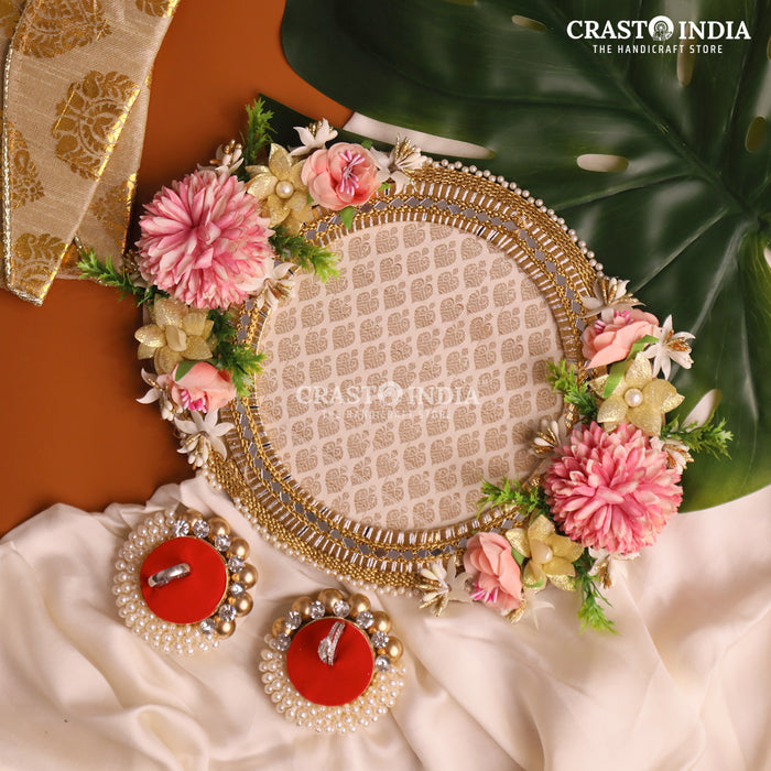 CRASTO INDIA HANDCRAFTED FESTIVE ENGAGEMENT RING PLATTER #3