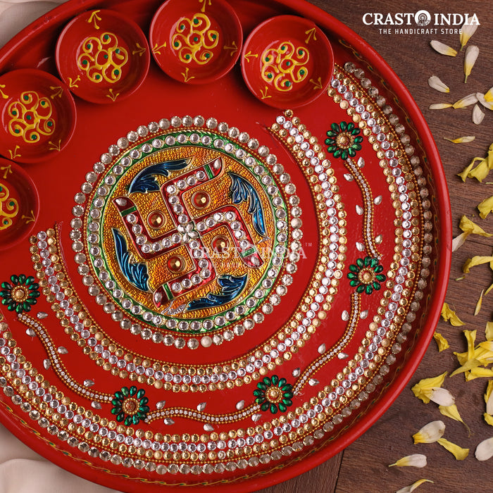 CRASTO INDIA HANDCRAFTED FESTIVE POOJA THALI #10