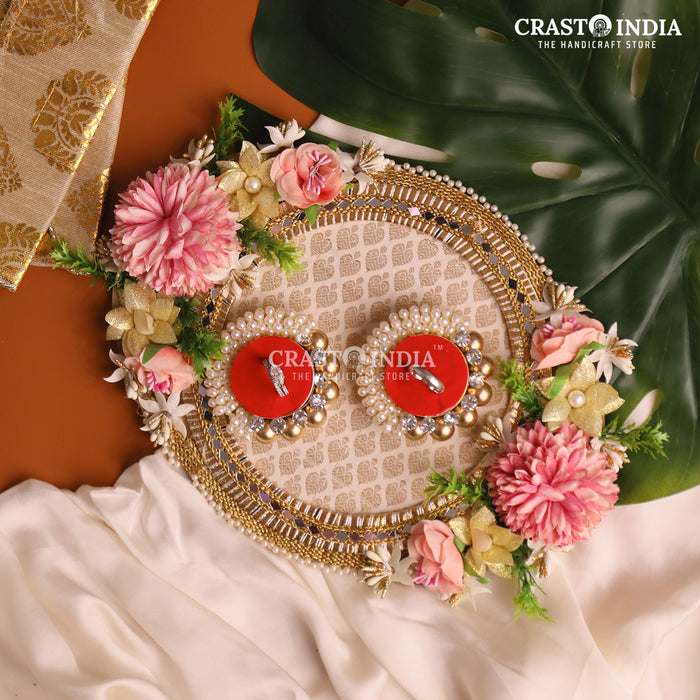 CRASTO INDIA HANDCRAFTED FESTIVE ENGAGEMENT RING PLATTER #3