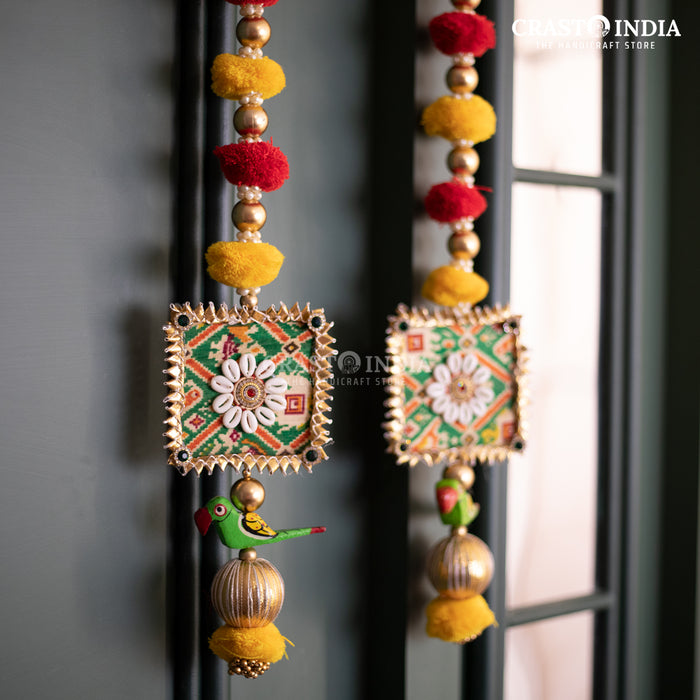 CRASTO INDIA HANDCRAFTED FESTIVE SIDE-HANGINGS #9 (PAIR)