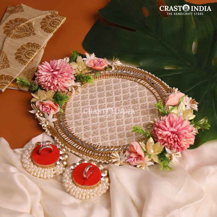 CRASTO INDIA HANDCRAFTED FESTIVE ENGAGEMENT RING PLATTER #3