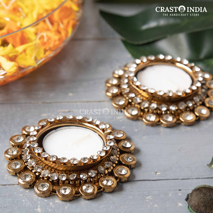 CRASTO INDIA HANDCRAFTED FESTIVE DIYA #18 (PAIR)