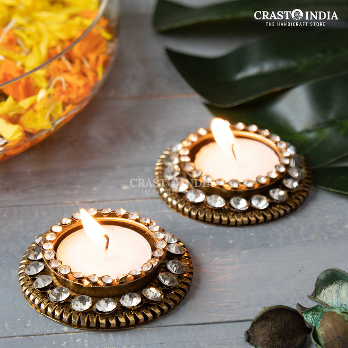 CRASTO INDIA HANDCRAFTED FESTIVE DIYA #19 (PAIR)