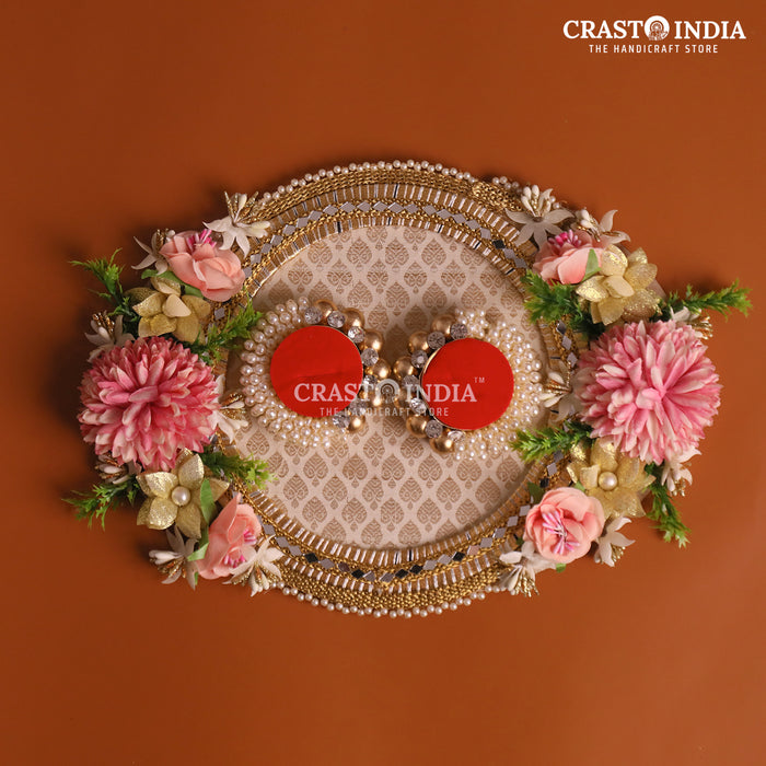 CRASTO INDIA HANDCRAFTED FESTIVE ENGAGEMENT RING PLATTER #3