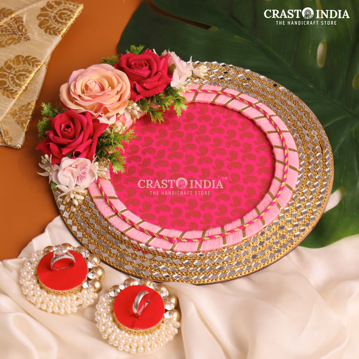 CRASTO INDIA HANDCRAFTED FESTIVE ENGAGEMENT RING PLATTER #2