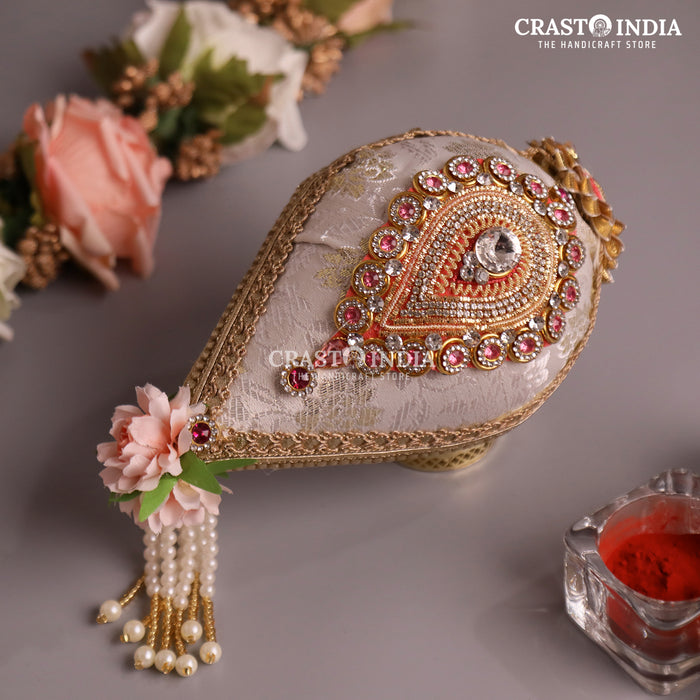 CRASTO INDIA HANDCRAFTED FESTIVE NARIYAL #3