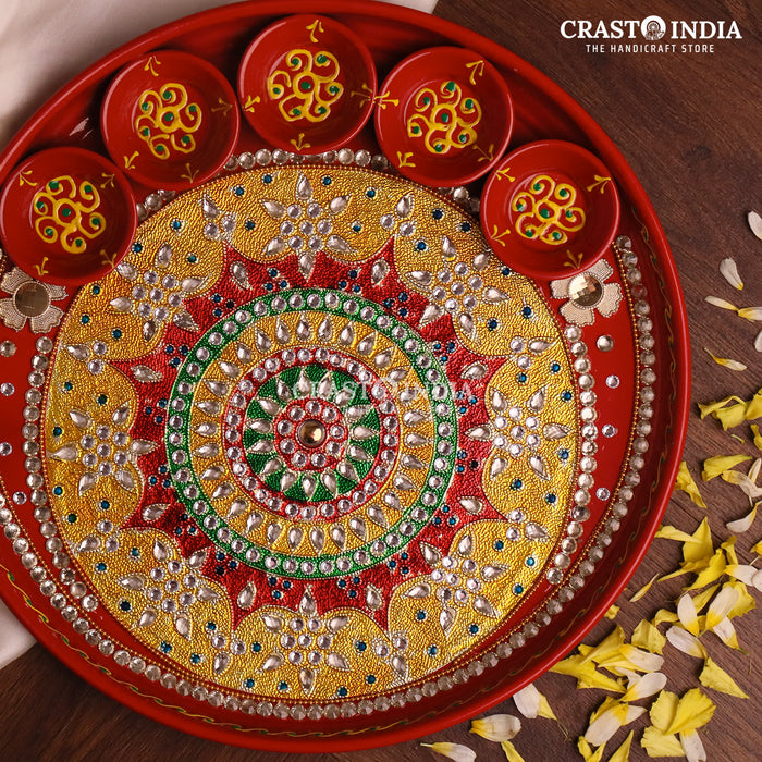 CRASTO INDIA HANDCRAFTED FESTIVE POOJA THALI #13