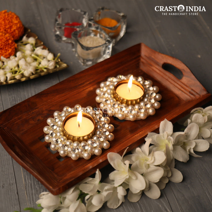 CRASTO INDIA HANDCRAFTED FESTIVE DIYA #7 (PAIR)