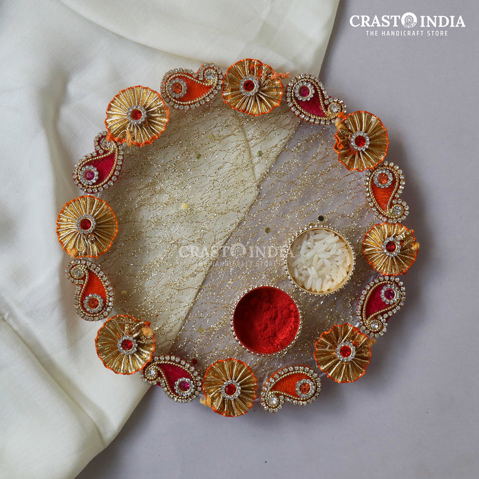 CRASTO INDIA HANDCRAFTED FESTIVE POOJA THALI #3