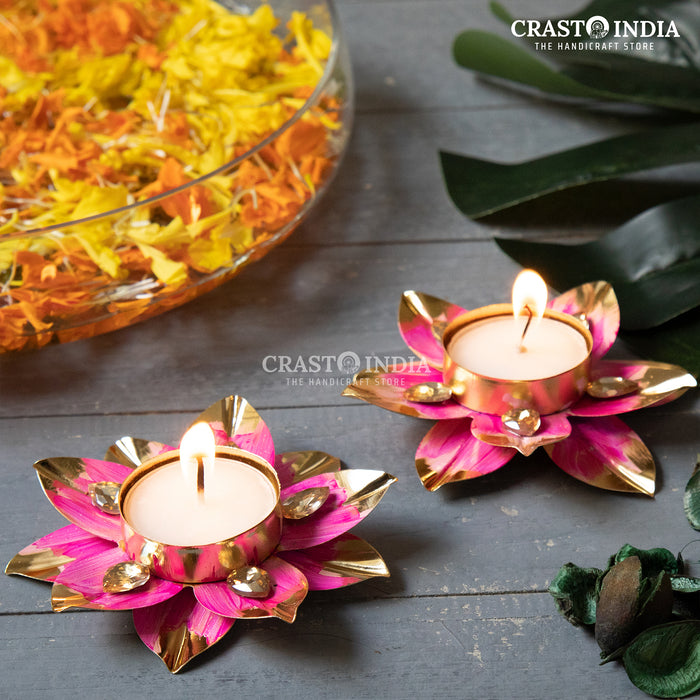 CRASTO INDIA HANDCRAFTED FESTIVE DIYA #8 (PAIR)